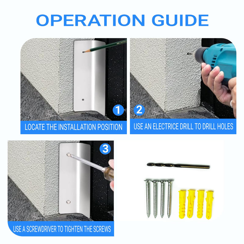Garage Door Mouse Guard, Seal Kit, Seal Guard, Prevents Mice from Nibbling and Snakes from Getting in, Protects Your Garage from Weather, Insects and Dust(2 pcs) (Cement Gray) Cement Gray