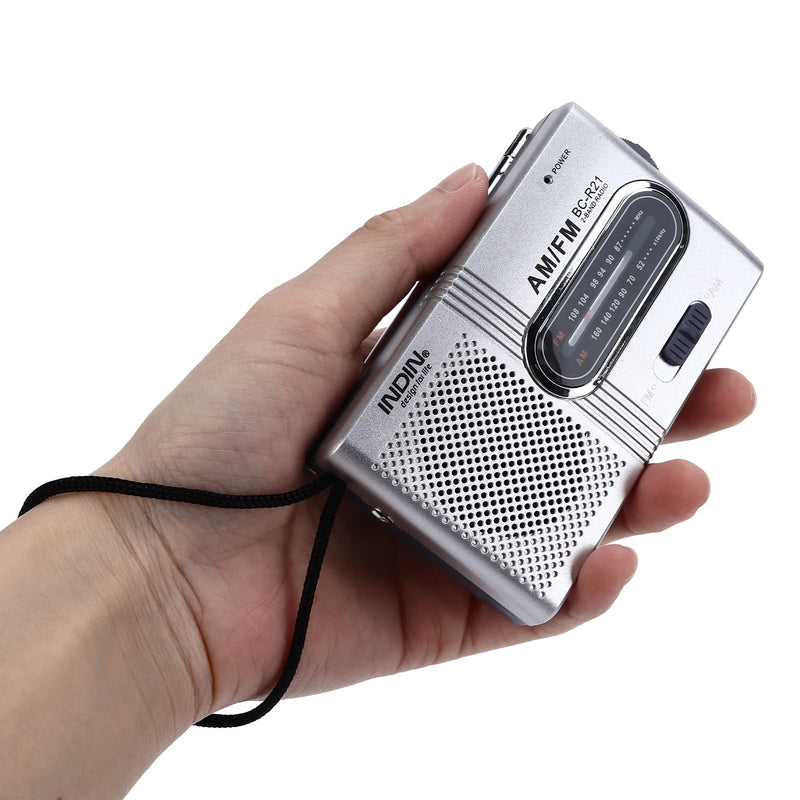 Generic Portable Pocket Mini AM FM Player Compact Battery Operated Portable Small for Outdoor Camping Hiking Emergency ABS Material 3.7 x 2.2 x 0.9 Inch