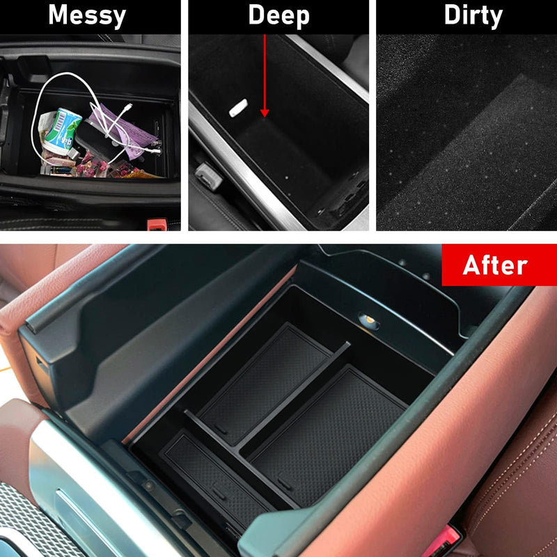 Jaronx Compatible with BMW X5 G05/ X6 G06/ X7 G07 Center Console Organizer, Console Organizer Tray Storage Compatible with BMW X5 G05/ X7 G07 2019-2026, X6 G06 2020-2026 G05/G06/G07 Console Organizer