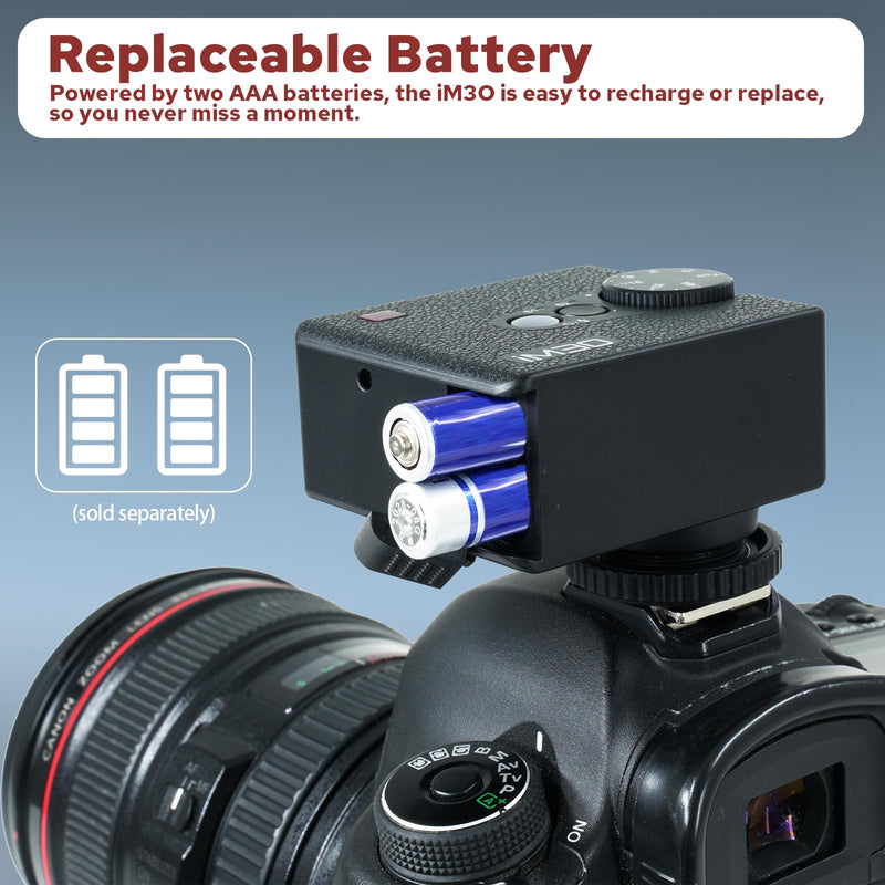 Godox IM30 Mini Camera Flash, Super-Portable 78g Pocket Sized, 7 Level Dimming, GN15, 230 Full-Power Flashes 3.6s Recycle Time Compatible with Canon/Nikon/Sony/Fujifilm Camera Godox IM30