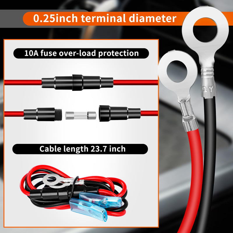 Rocker Switch USB Charger with New Updated Ammeter and Voltmeter Universal Fits Rocker Switch Panel 12V 24V Dual USB Charging Port Outlet for RV Cars Marine Boats ATVs Trailers Dual USB Current-voltmeter Red