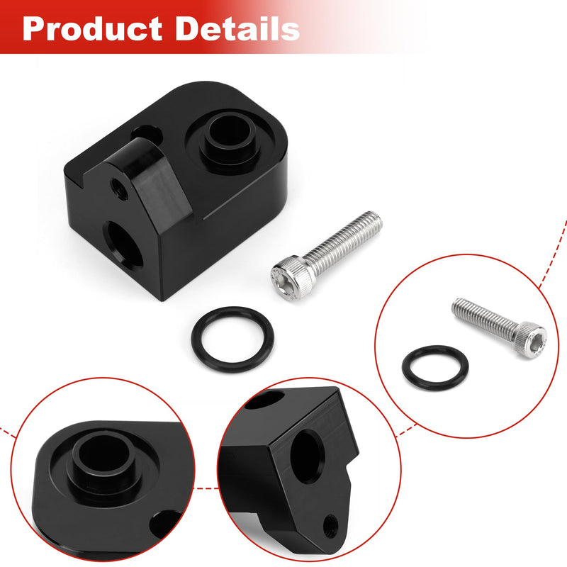 Temperature Air Intake Sensor Spacer Kit for 2017-2024 Chevy Silverado 2500HD 3500HD, GMC Sierra 2500HD 3500HD 6.6L Diesel Black