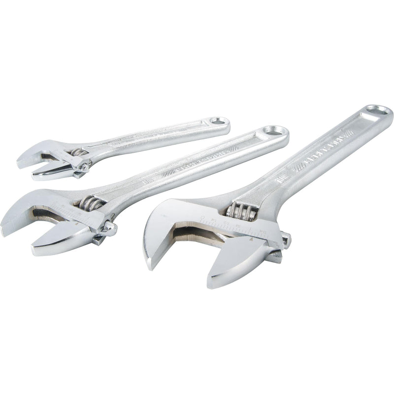 CRAFTSMAN Adjustable Wrench Set, 3-Piece All Steel, Metirc and SAE Scale (CMMT12001) Adjustable (Pack of 1)