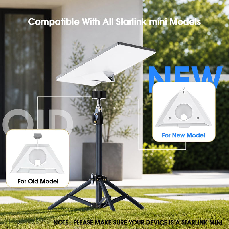 Starlink mini Tripod [Ultra Stable] Starlink Mini Mount with Adapter Compatible with New and Old Starlink Mini Models for Outdoor Camping RV Travel