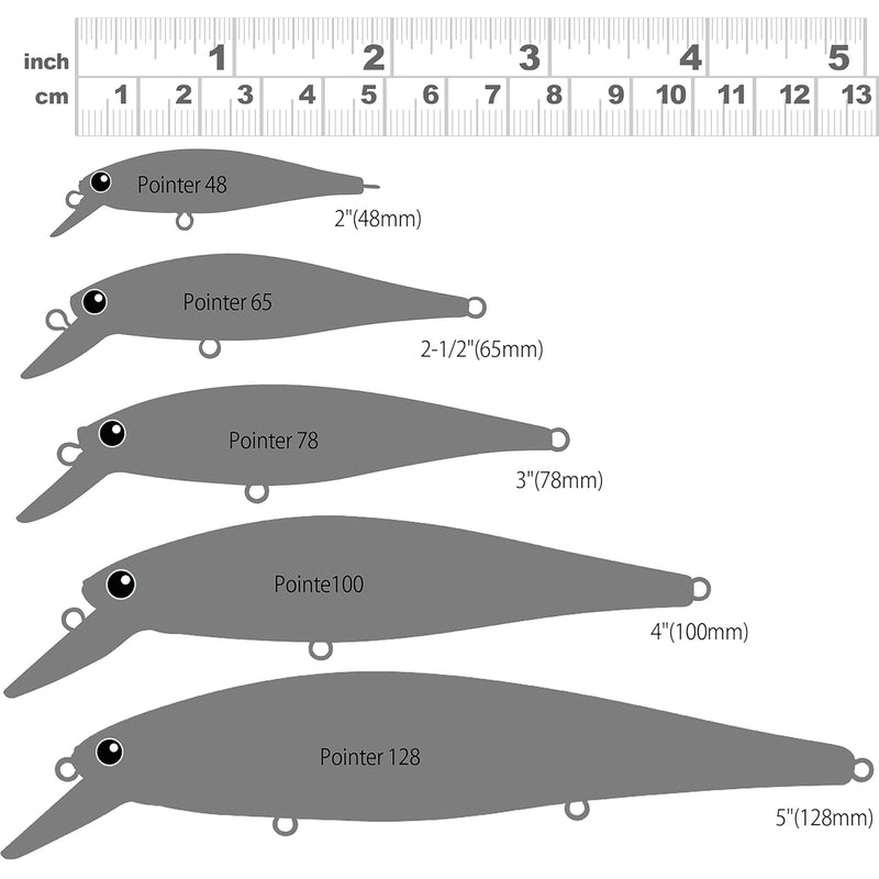 LUCKY CRAFT Pointer 100SP, Jerkbait Side by Side Action Tournament Winning Perfect Wobbling Freshwater Lake Bass Fishing Champion Bait 074 Chrome