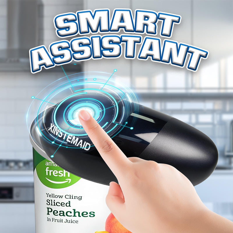 One Touch Electric Can Opener Fits All Can Sizes, Smooth Edge，Food Safe Kitchen Gadgets Automatic Can Opener for Kitchen