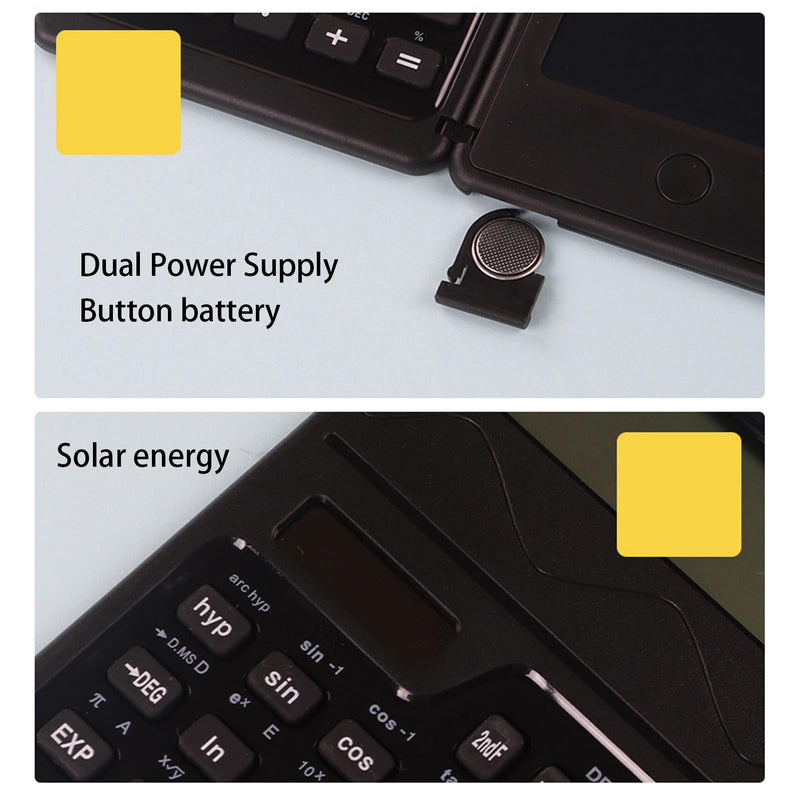 Scientific Calculators for Students with Drawing Pad & Pen, Calculator with Notepad, Desktop Small Pocket Calculator for Office, Middle, High School & College