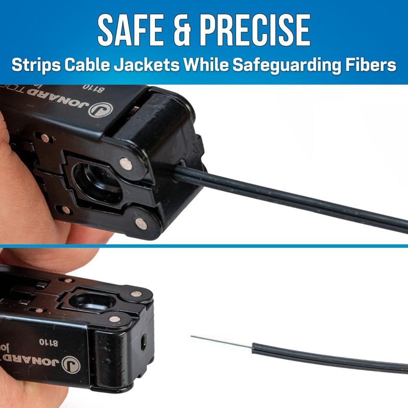 FDS-312 Fiber Optic Drop Cable Stripper for FTTH Drop Cables, 3.1 mm x 2.0 mm 3.1 x 2.0 mm
