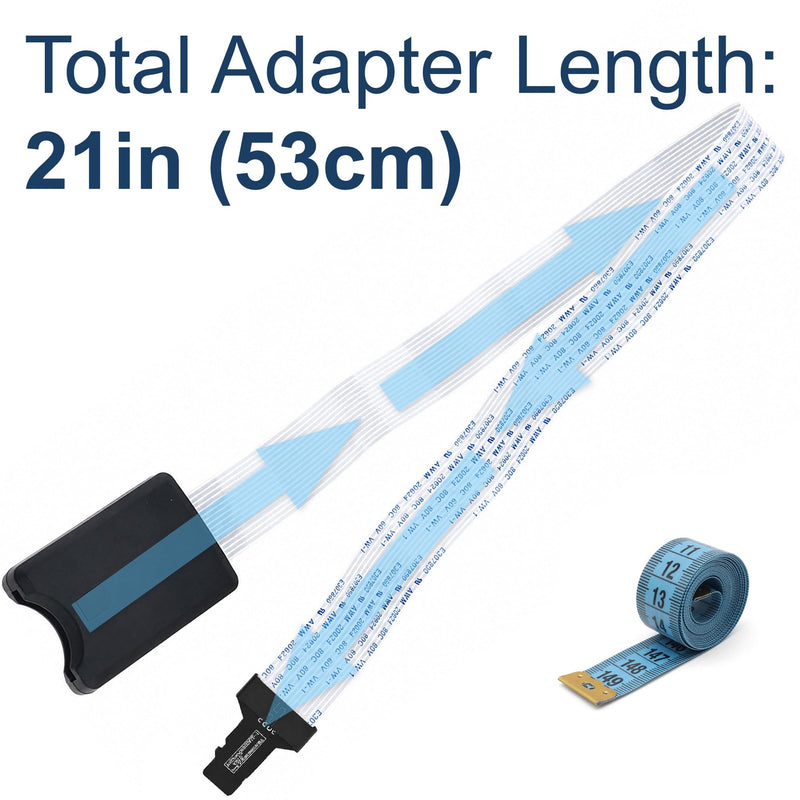 HQRP 2-Pack Micro SD to SD Card Male to Female Extension Cable Adapter - Flexible TF Card Extender for 3D Printer, Car GPS, DVR, Raspberry Pi, Ender 3 V2, CR-10