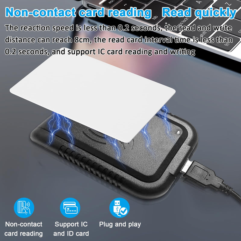 RFID Card Reader USB RFID Card Reader 125Khz Card Reader Contactless Proximity Sensor Smart ID Card Reader EM4100 Card