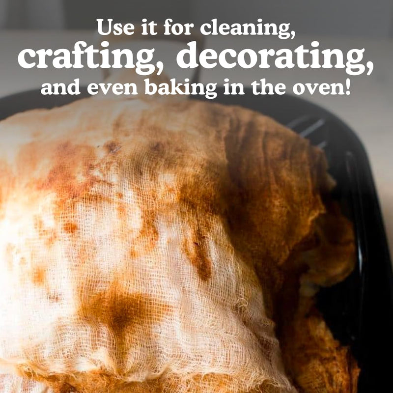 Regency Wraps 100% Cotton Ultra Fine Natural Cheese Cloth, 90 sq.ft 36" X36" 10 pcs, Chef Grade for Basting Turkey, Canning, Straining, Cheesemaking 9 sq ft (Pack of 10)