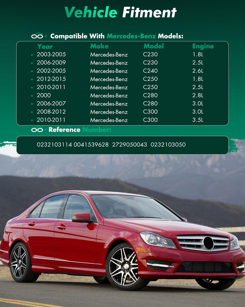  [AUSTRALIA] - SCITOO 4PCS Camshaft Position Sensor fit for Mercedes-Benz for C230 2003 2004 2005 2006 2007 2008 2009,for Mercedes-Benz for C250 2010 2011 2012 2013 2014 2015 0232103114 0041539628 2729050043