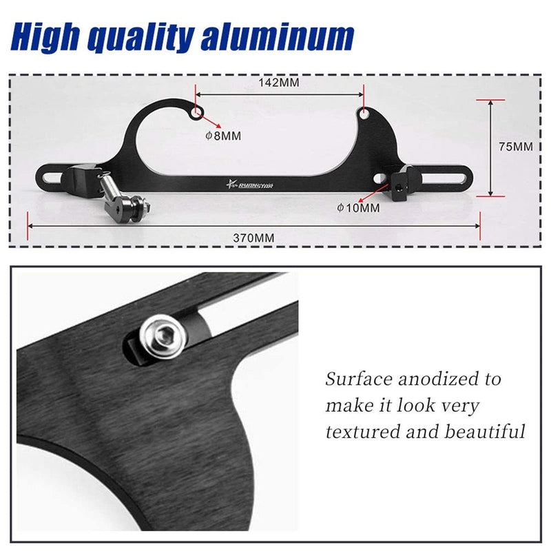 Ryanstar Throttle Cable Bracket 4150 4160 Series Throttle Brackets Billet Adjustable Aluminum Black Fit 4150/4160