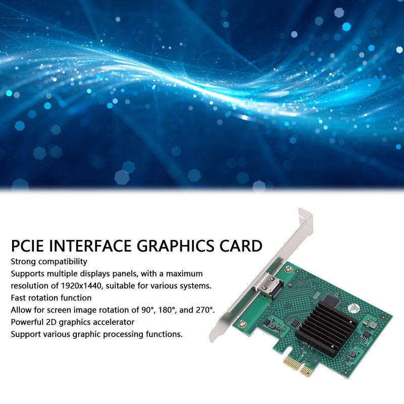 PCIe x1 SM750 Single-Port HDMI GPU, 2D Graphics Accelerator | 1920x1440 Resolution, Screen Rotation, Video Graphics Card for Industrial Automation PCs, POS, Medical Devices