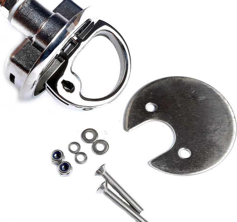 Mxeol Marine Hatch Latches Locking Boat Cam Latch Stainless Steel Silver Locking - 2PCS
