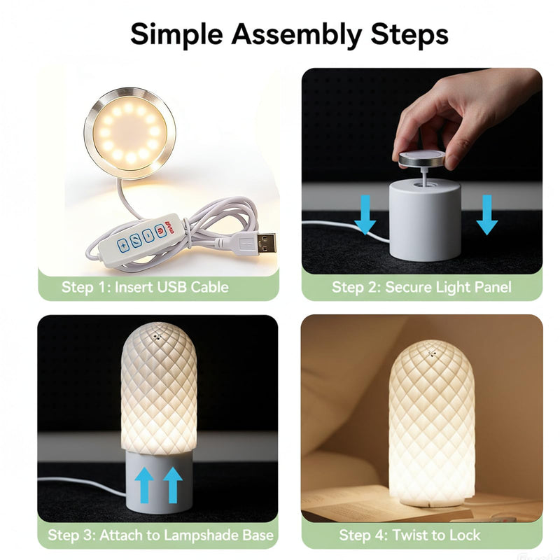 10PCS LED Lamp Kit 001 Three Colors for Bambu Lab H2D/X1/P1P/A1 mini Makerworld for anycubic Makeronline 3D Printer Light DIY Hardware Model Spare Parts 5V USB Powered, 3000K Warm Light (10) 10