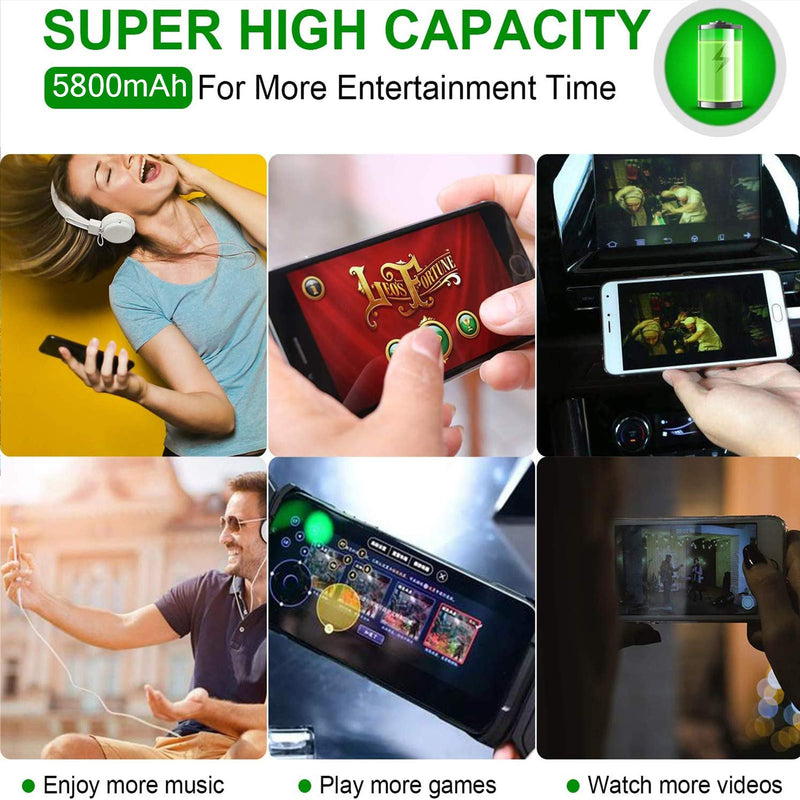 Moto G7 Power Battery, Euhan 5800mAh Li-Polymer Replacement Battery for Motorola Moto G7 Power JK50 XT1955 Moto One Power XT1942 with Repair Tools Kit [24 Month Service]