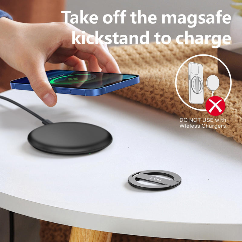 ZXM Magnetic Phone Kickstand for Magsafe, Phone Kickstand Attachment, X1 Magsafe Stand for iPhone 16/16 Plus/16 Pro/16 Pro Max,15/14/13/12 Series&Huawei,Samsung Gold