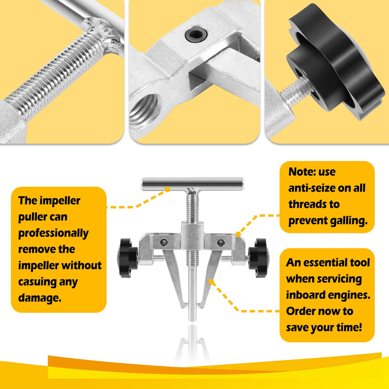 660040-1 Impeller Puller Tool for 2-1/4" to 2-9/16" Marine Impeller Pull for Jabsco Impellers