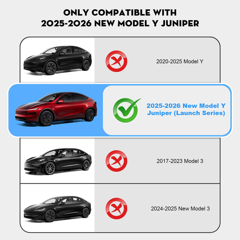 2PCS New Model Y Juniper Backseat Floor Air Vent Cover Air Flow Vent Grille Protection Rear Under Seat Air Condition Outlet Grille Protector for 2025-2026 Tesla Model Y Juniper Accessories 2025 New Model Y Juniper