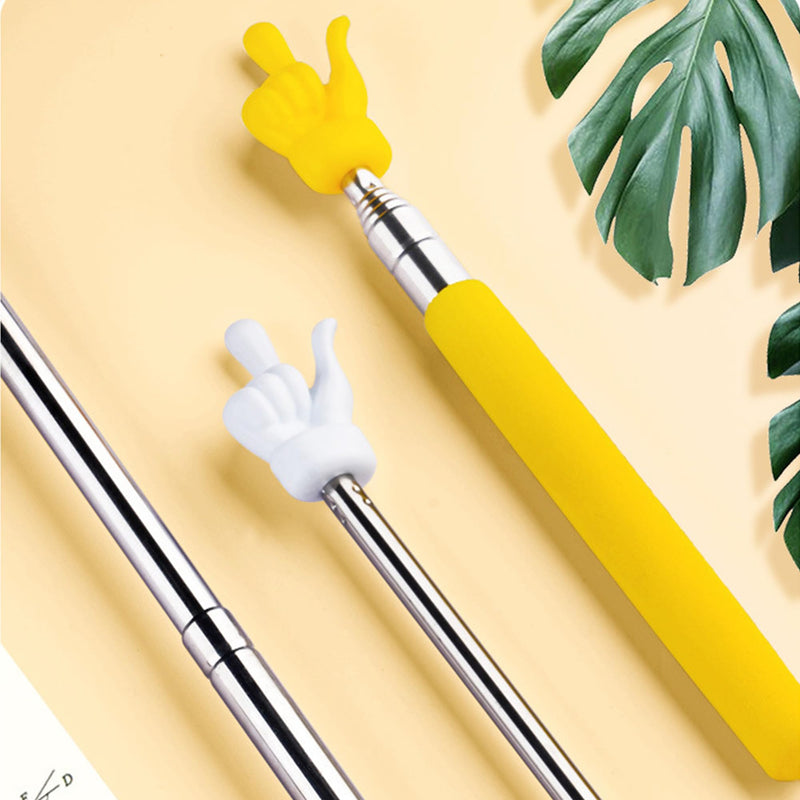 Telescopic Teachers Pointer, Classroom Demonstration Baton, Guide Indicator, Retractable Finger Pointer Stick for School Teaching, Conference Presentation, Object Instruction Blue