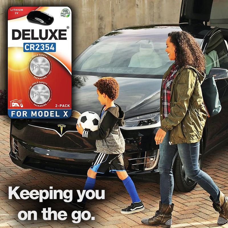 Key Fob Replacement Batteries for Tesla Model X & X Plaid (CR2354 Remote OEM Battery) (Pack of 2)
