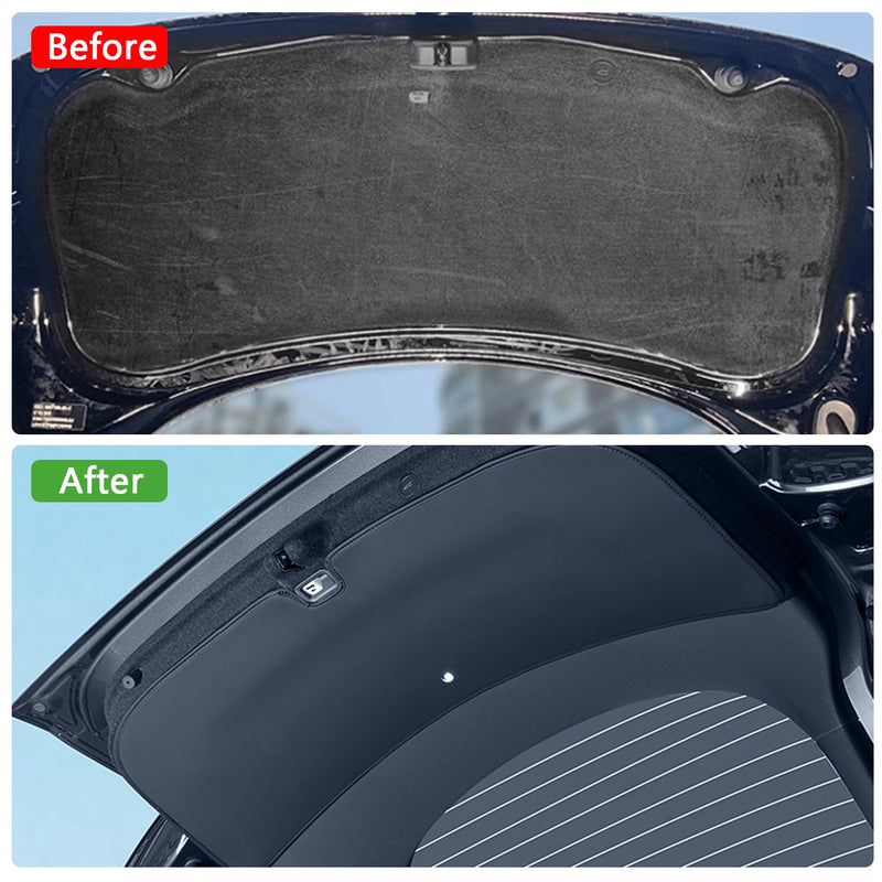 Rear Trunk Tailgate Mat for Tesla Model Y Juniper 2025 2026 Leather Protective Pad Trunk Protector Mat All Weather Interior Door Liners for New Model Y Launch Series