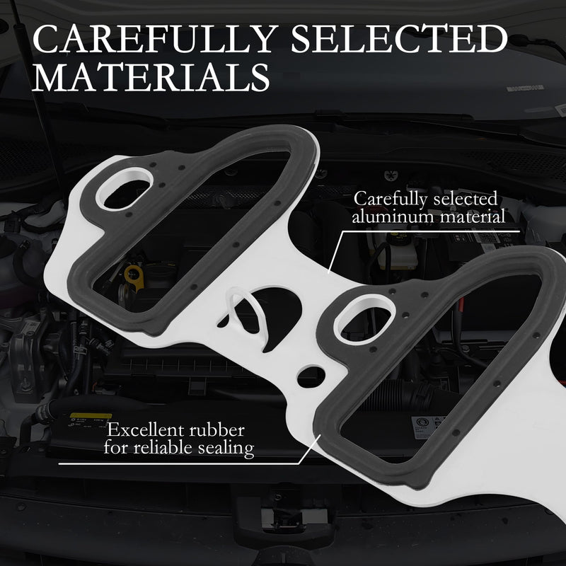 2PCS Intake Manifold Gasket Replacement OEM#MS98016T,Car Manifold Gasket for Sealing Cooling Lanes,Durable Intake Gasket Set Compatible with Silverado,Cadillac,Escalade