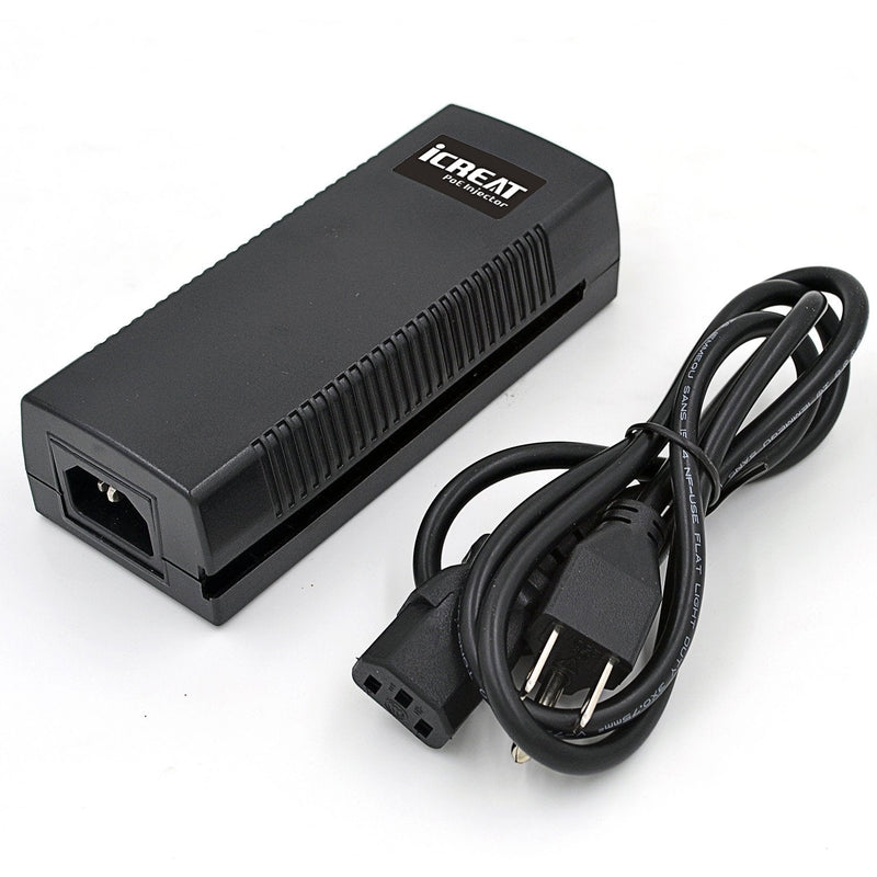 60W Gigabit PoE++ Injector - 10/100/1000Mbps, RJ45 Shielded, IEEE 802.3af/at/BT Compliant, PoE Switch Powerline Network Adapter for High Power Ethernet Devices, Up to 328ft Gigabit Ultra PoE+,60W