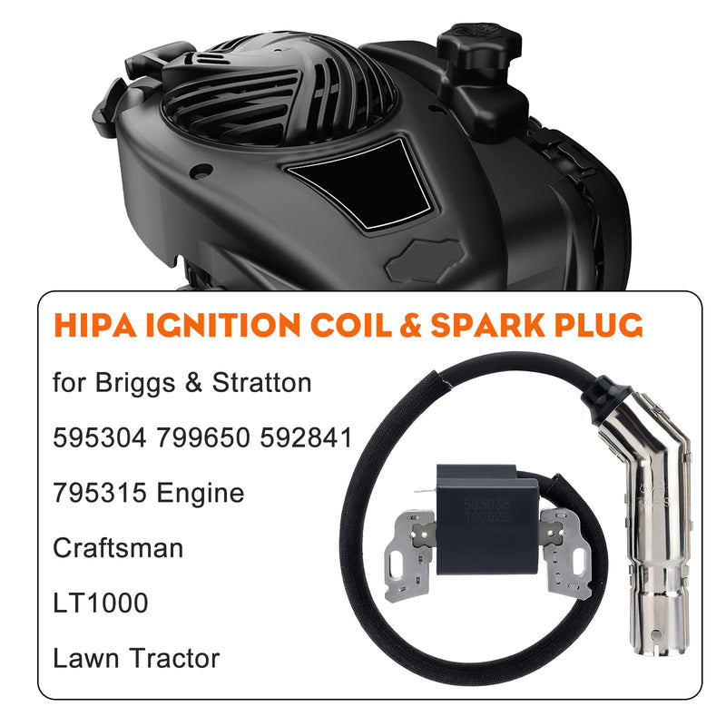 HIPA 595304 Ignition Coil Magneto Armature for Brigg Stratt 799650 592841 795315 495859 17HP 17.5HP 19.5HP 20HP Intek OHV Engine