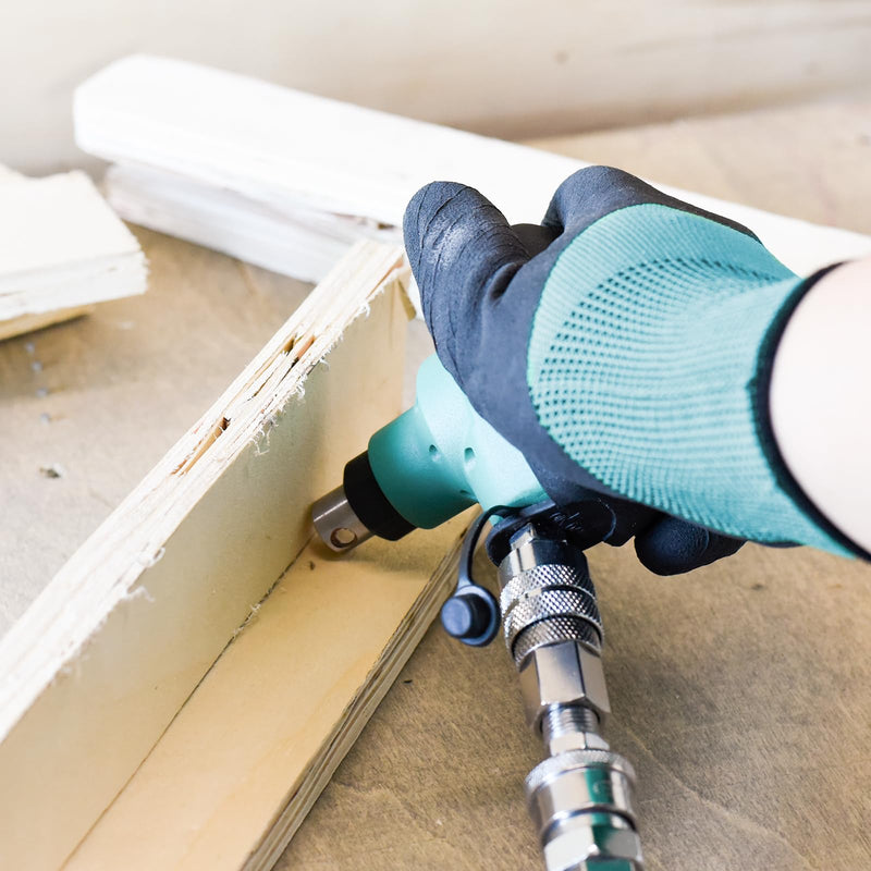 Dotool Palm Nailer, Pneumatic Palm Nailer with Magnetic Tip, Metal Connector Nailer, Pneumatic Nail Hammer for Joist Hangers, Tight Spaces