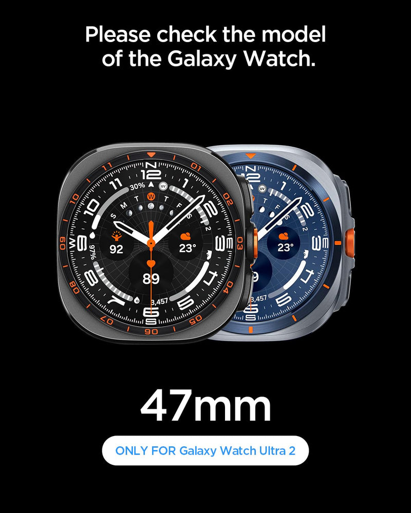 Spigen Rugged Armor for Samsung Galaxy Watch Ultra 2 Case (2026) | Durable Protective Flexible Scratch Resistant Shock Proof TPU Cover - Matte Black
