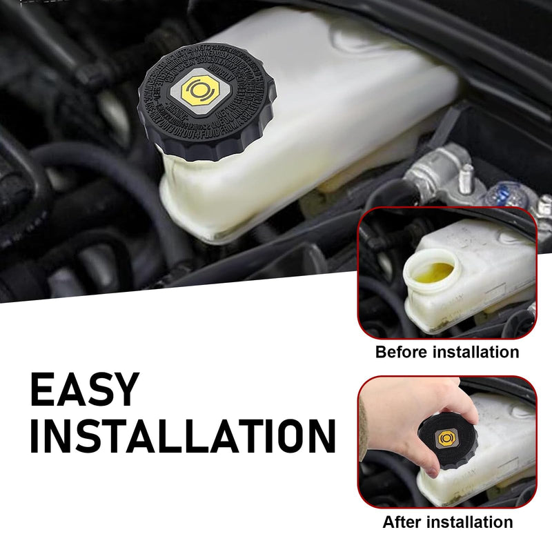 Brake Master Cylinder Cap,Brake Fluid Cap Replacement OEM#47230-47090,Brake Fluid Reservoir Cap Compatible with Toyota Sienna Tacoma,Lexus ES250 GX460 Car Accessories