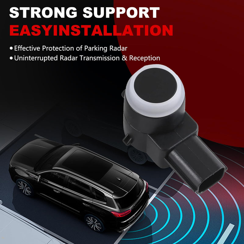Backup Reverse Parking Assist Sensor Compatible with Chevy Avalanche Silverado Suburban,GMC Sierra Yukon,Buick Lucerne Enclave 25961317 25962147,4 PCS Reverse Rear Backup Bumper Parking Sensors