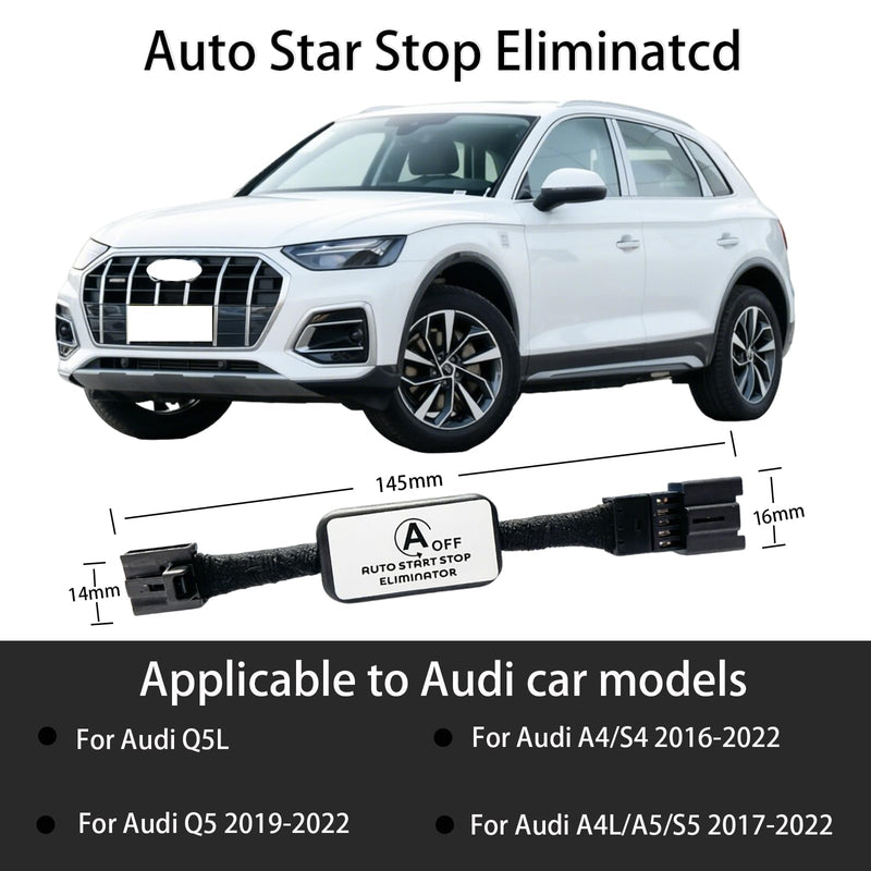 Auto Start Stop Eliminator for Audi Q5L/A4/S4/Q5/A4L/A5/S5 | Plug and Play,Automatic Memory Cancel Stop&Start Engine System Device,Error-Free Bypass Cable