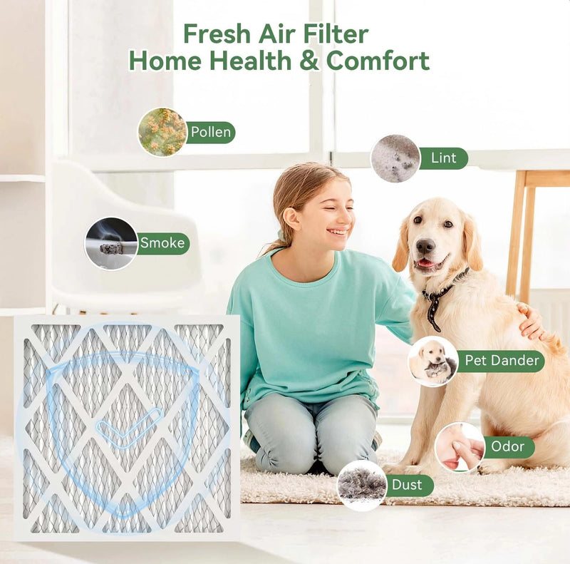 20x20x1 Air Filter MERV 13，MPR 1900 (4-Pack) Electrostatic Pleated HVAC AC Furnace Filters, Effectively Filters Dust, Pollen, Pet Dander (Actual Size: 19.5x19.5x0.75 inches) 20x20x1 (4-Pack)