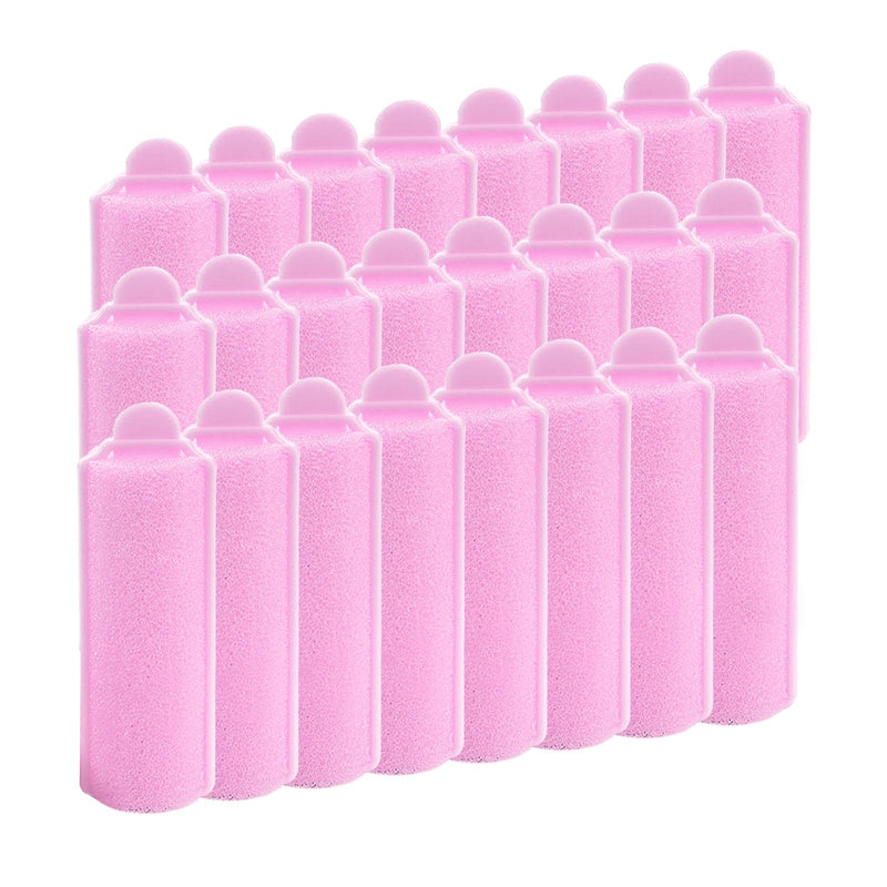 24pcs Flexible Sponge Hair Rollers, Heatless Curlers For Soft Wavy Hairstyles, Ideal for Both Women And Children