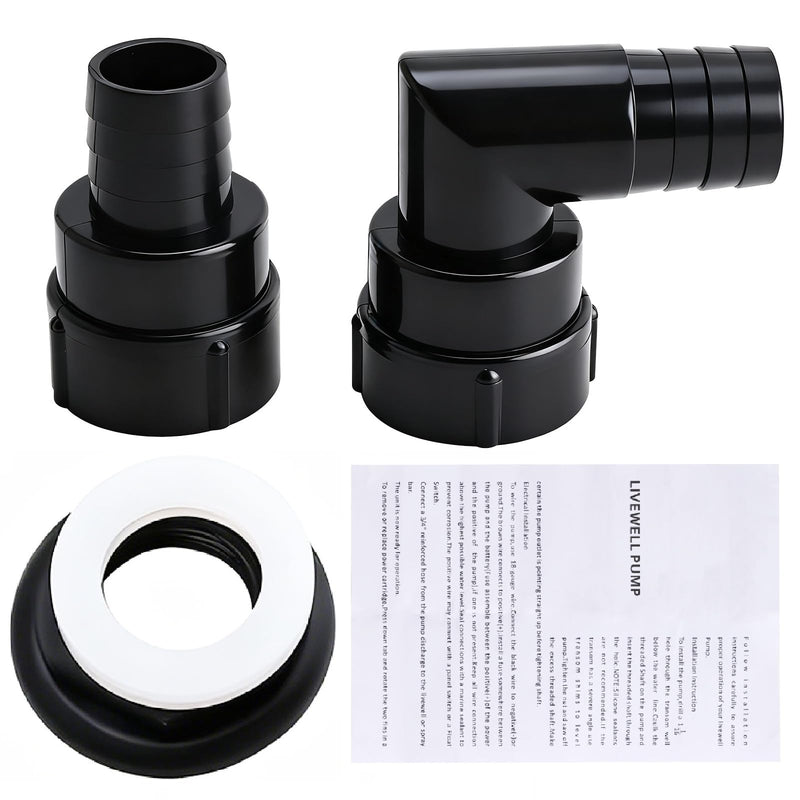 YaeMarine 12V 800gph Livewell Baitwell Pumps Live Bait Tank Aerator Live well Pump Submersible Cartridge Boat Bilge Pump