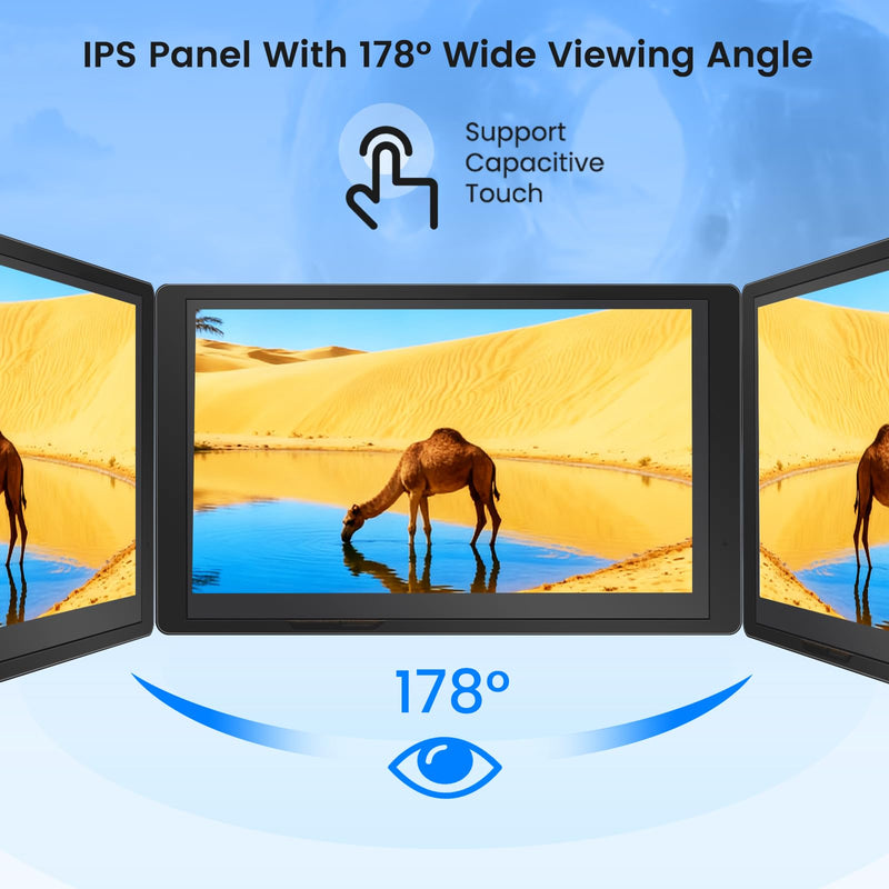 ELECROW ESP32 Display 800×480, 7" HMI Advanced ESP32 IPS Touch Screen with Acrylic Case, Support AI Speech Interaction, 32-Bit LX7 Dual-Core Processor, Up to 240MHz, Compatible with Arduino, ESP-IDF 7" AI ESP32 Display