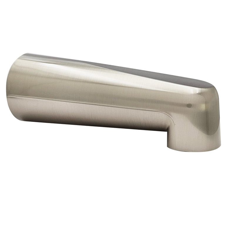 Westbrass E507-1F-20 7" Reach Wall Mount Tub Spout, Stainless Steel