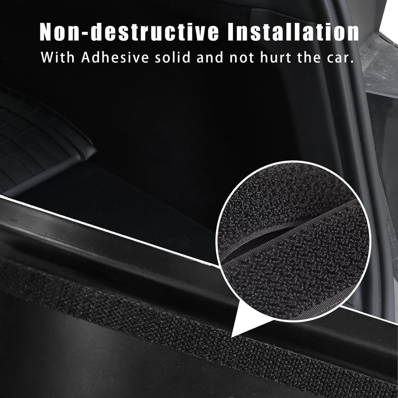 2Pcs Rear Trunk Side Protector for Tesla Model Y Juniper 2025-2026 - TPE Anti-Scratch Cover, Precision Fit, No Tools Installation, Model Y Juniper Interior Accessories 2025 Model Y 2025-2026