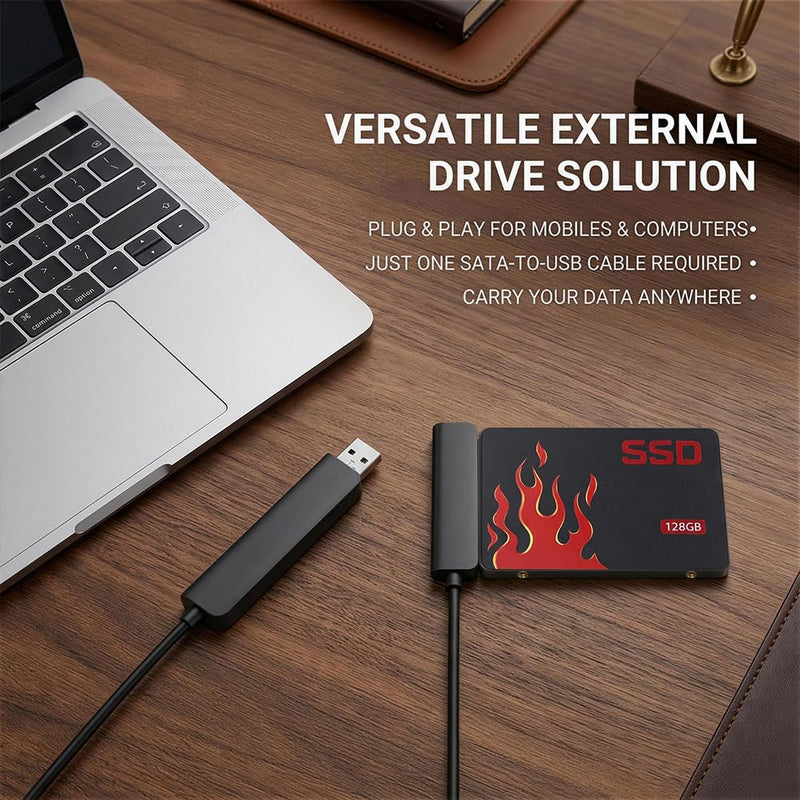 SATA III SSD 128GB 2.5" Internal Solid State Drive, Up to 550MB/s Read Speed, Upgrade PC or Laptop Memory & Storage for IT Pros, Creators & Everyday Users (I) I