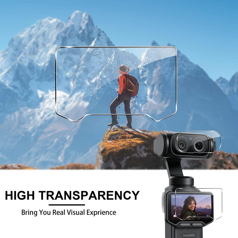 Tempered Glass Screen Protector Compatible for Insta 360 Luna Ultra,9H Hardness,Anti-Scratch,High Definition(3 Pack)