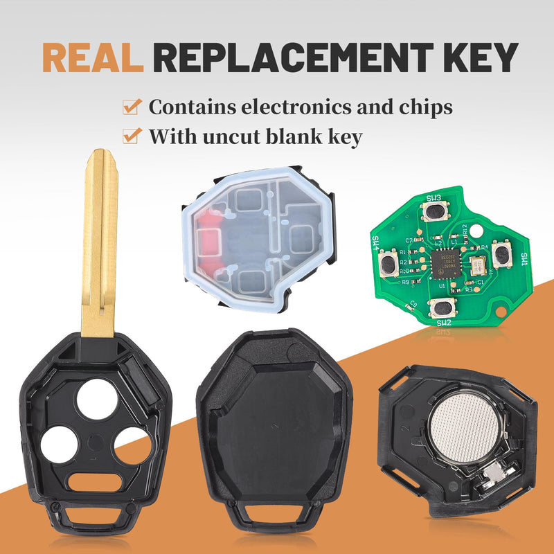 Keyless Entry Remote Key Fob for Subaru Ascent Crosstrek Forester Impreza XV 2019-2023 Replacement CWTB1G077 434MHz H Chip
