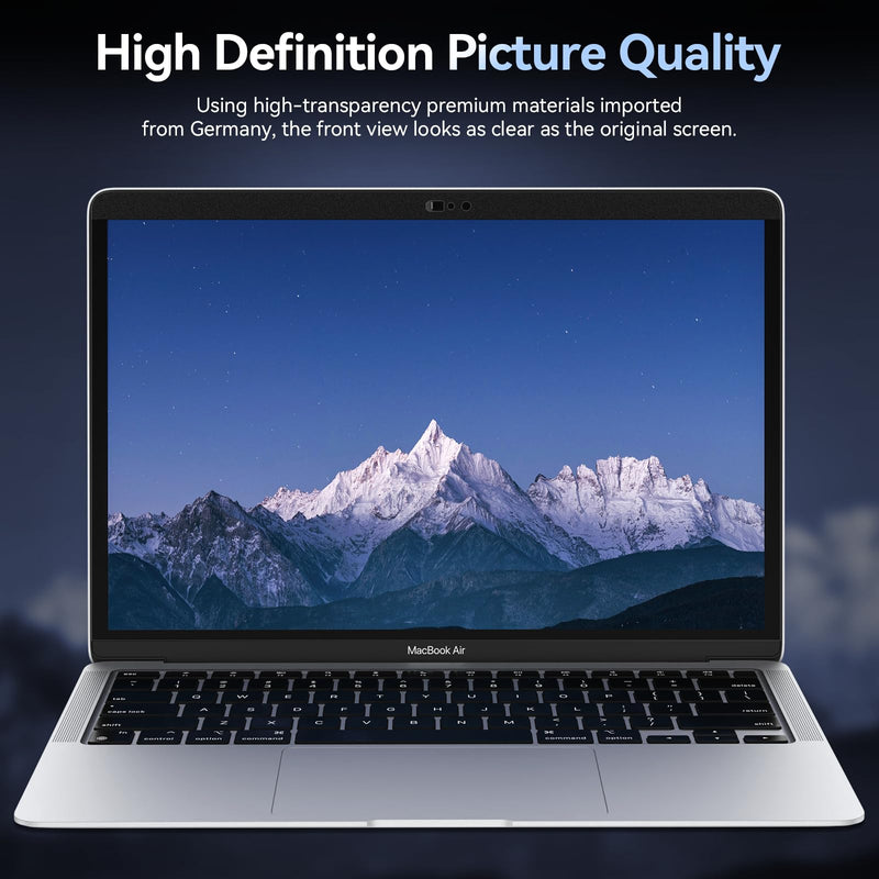 Privacy Screen MacBook Pro 15 Inch (2016-2019), Magnetic Removable Anti Glare Blue Light Privacy Filter with Camera Cover, Anti Spy Black out Laptop Screen Protector for Mac 15In (A1707, A1990) Black macbook privacy screen MacBook Pro 15 Inch(2016-2019)