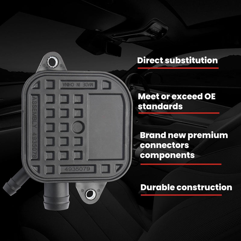 Dodge 5.9 Cummins Valve Cover Breather Crankcase With connector Kit 4935079 4935078 3964093 Compatible with 2003 2004 2005 Dodge 5.9L Cummins RAM 2500 3500 ISL 8.9L QSC ISC 8.3L