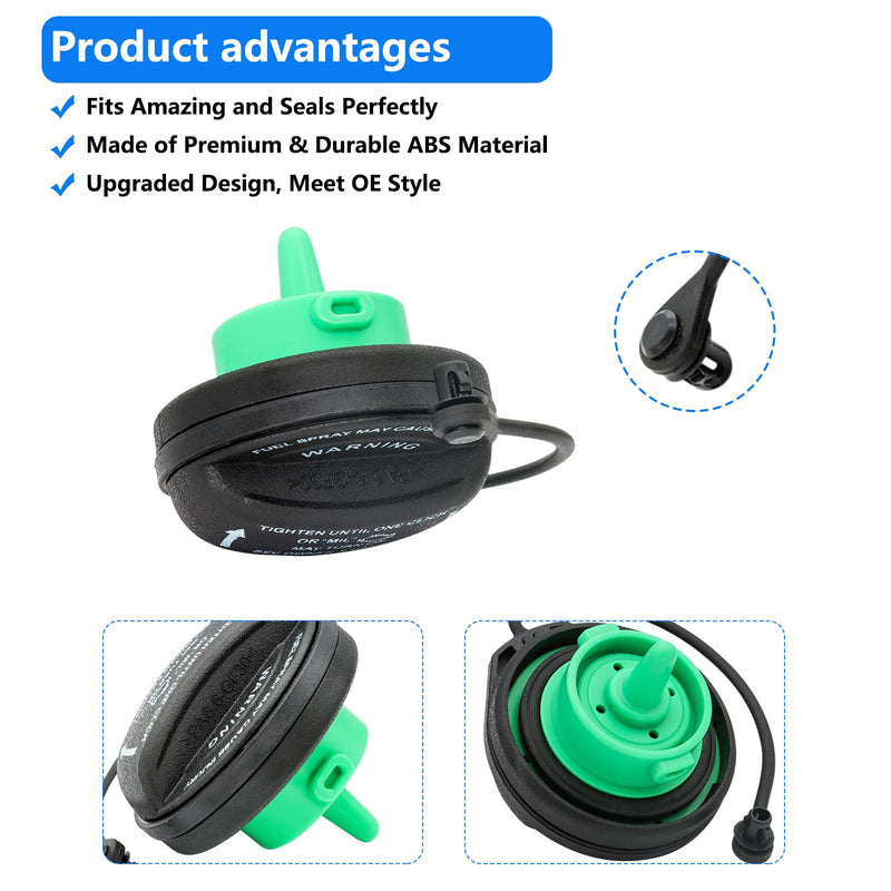 Gas Cap, Fuel Cap Fit for Porsche Cayenne Base Sport & GTS & Turbo S & Platinum Edition, 2011 2012 2013 2014 2015 2016 2017 2018 Porsche Cayenne Gas Cap Tether,Replace 95820124131 Fuel Tank Filler Cap