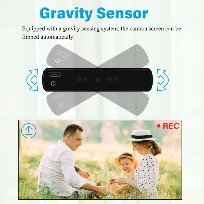 1080P 10000mAh Large Capacity Portable Power Bank Hidden Camera, 20 Hours Continuous Record Mini Security Nanny Spy Cam with Gravity Sensor/Motion Detection/Night Vision—No WiFi No Audio