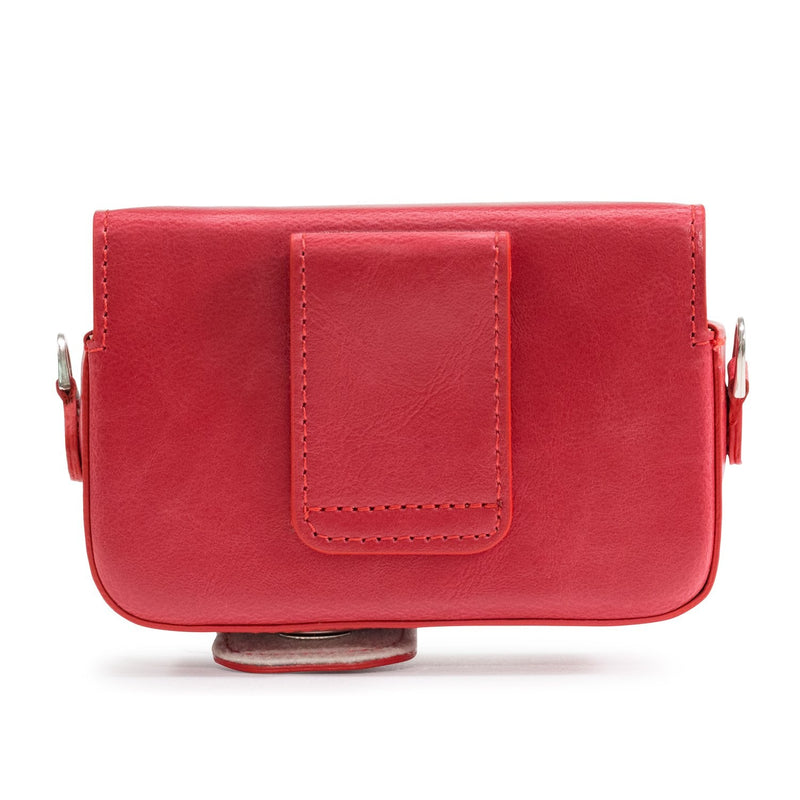 MegaGear Leather Camera Case with Strap Compatible with Sony Cyber-shot DSC-RX100 VII, ZV-1, DSC-RX100 VI, DSC-RX100 V, DSC-RX100 IV, DSC-RX100 III, DSC-RX100 II - Red