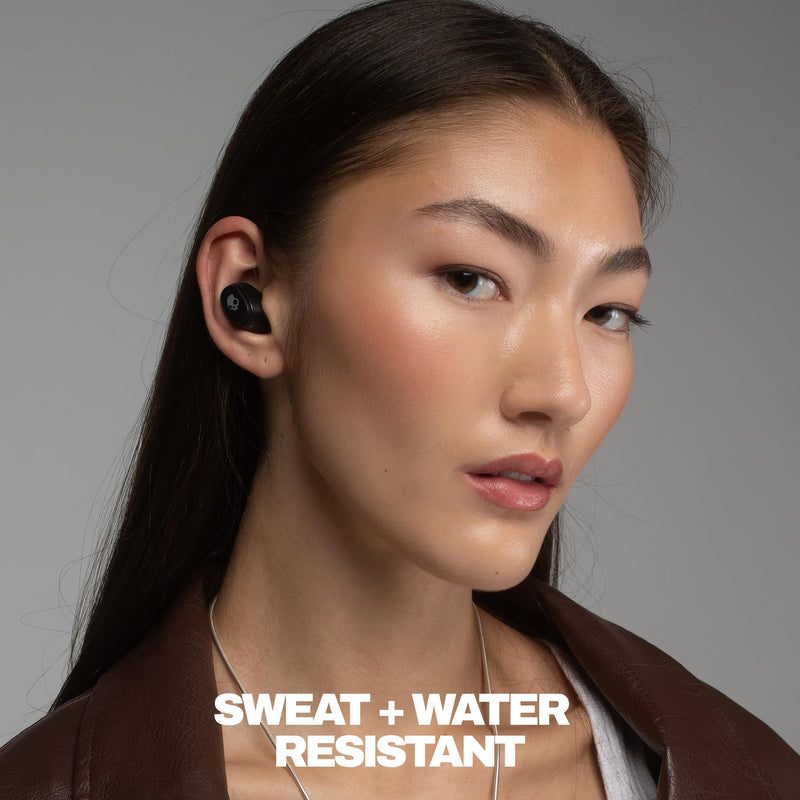 Skullcandy Dime 360 Wireless Earbuds with Clip-Anywhere Case - True Black | In-Ear Fit, Bluetooth, Noise Isolating, 28 Hours Battery, Microphone for iPhone Android, Easy Clip-On Design for Travel